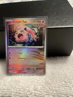 Pokemon Scream Tail Ancient Holo Rare Card 042/131 SV04 Master Ball Pattern - Image 1