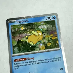 SWIRL Psyduck MEP 007 Black Star Promo Cosmos Holo 3-pack Blister NM - Image 3