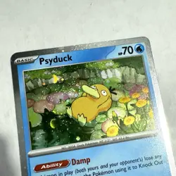 SWIRL Psyduck MEP 007 Black Star Promo Cosmos Holo 3-pack Blister NM - Image 4