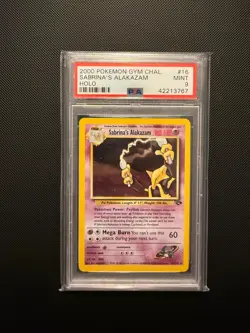 Sabrina's Alakazam 16/132 PSA 9 Gym Challenge Pokemon TCG English - Image 1