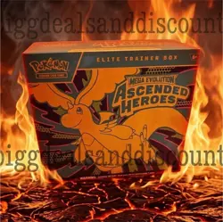 Pokemon Elite Trainer Box Mega Evolution Ascended Heroes TCG Booster SHIPS FAST - Image 1