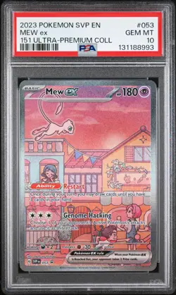 2023 POKEMON SVP EN-SV BLACK STAR PROMO 151 ULTRA-PREM COLL #053 MEW EX PSA 10 - Image 1