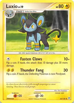 Luxio 52/130 Diamond and Pearl Pokemon - Image 1