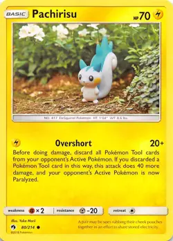 Pachirisu 80/214 SM Lost Thunder Pokemon - Image 1