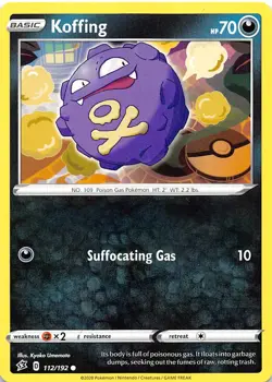 Koffing 112/192 SWSH02: Rebel Clash Pokemon - Image 1