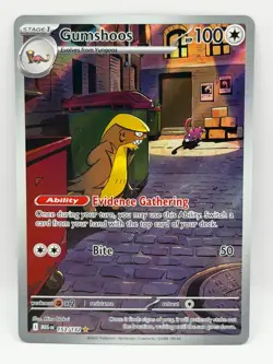 Gumshoos 153/132Mega Evolution NM Illustration Rare Pokemon TCG - Image 1