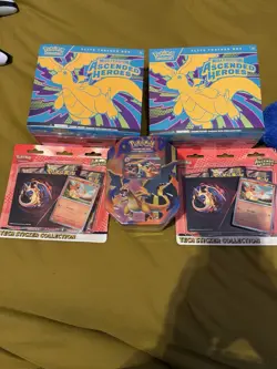 Pokemon Mega Evolution Ascended Heroes Elite Trainer Box, tech stick, CHARZD TIN - Image 3
