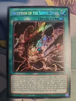 Yugioh Deception of the Sinful Spoils ROTA-EN055 - Secret Rare - 1st Edition NM - Image 1