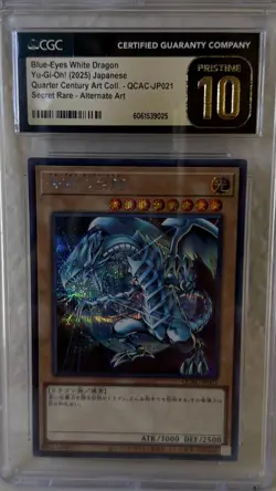 Yu-Gi-Oh - Blue Eyes White Dragon QCAC-JP021 - CGC Pristine 10 - Image 3