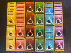 Pokemon TCG Energy Cards Bundle 35x Base Set 1999 & 2000 WOTC Vintage Job Lot - Image 1