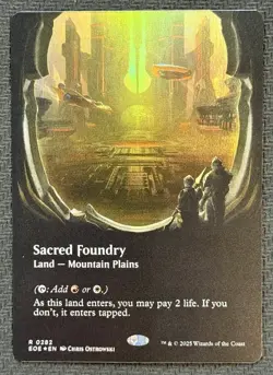 Sacred Foundry (Borderless) (Galaxy Foil) Edge of Eternities Foil NM/M - Image 1