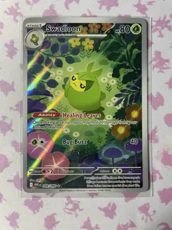 Pokemon TCG White Flare Swadloon Card IR 088/086 Holo English NM Condition - Image 1