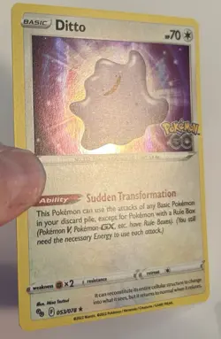 Ditto Holo Rare Pokemon GO 053/078 NM - Image 2