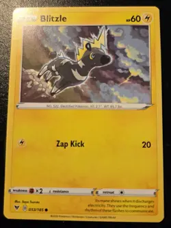 Blitzle 053/185 Common Sword & Shield: Vivid Voltage Pokemon TCG - Image 1