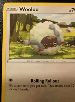 Wooloo 121/159 Common Crown Zenith Pokemon TCG - Image 2