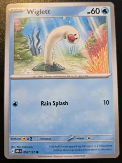 Wiglett 058/197 Common Scarlet & Violet: Obsidian Flames Pokemon TCG - Image 1
