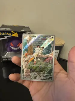 Meowth 106/94 Illustration Rare ME02: Phantasmal Flames Pokemon TCG NM - Image 3
