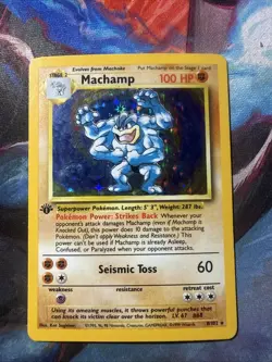 Machamp [1st Edition] #8 Pokemon Base Set - Image 1