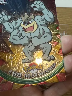 Topps Chrome Holo 2000 Pokemon Series 1 #68 Machamp NM - Image 3