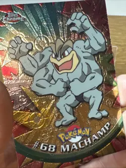 Topps Chrome Holo 2000 Pokemon Series 1 #68 Machamp NM - Image 4