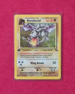 Aerodactyl 1st Edition Holo - NM - Fossil 1999 - Vintage #1/62 Pokemon - Image 1