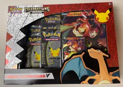 Pokemon Celebrations Lance’s Charizard V Box Evolving Skies + Fusion Strike! NEW 820650809392 - Image 1