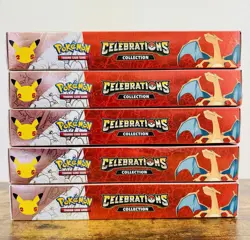 Pokemon TCG Celebrations Collection Lance's Charizard V Box lot of 5 - Image 2