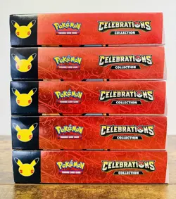Pokemon TCG Celebrations Collection Lance's Charizard V Box lot of 5 - Image 5