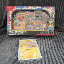 Pokemon TCG Mega Lucario EX Figure Col - Brand New & Sealed ✅ with large pikachu - Image 1
