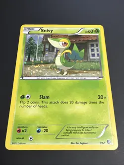 Snivy 1/12 | McDonald's Promo 2011 | Holo Rare | NM | Pokemon TCG Card - Image 2