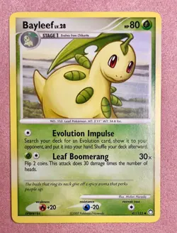 Bayleef | 41/123 | DP Mysterious Treasures | 2007 Pokemon Card Uncommon | LP - Image 1