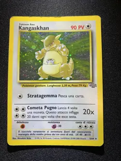 Vintage Pokemon TCG WOTC Card Italian Holo Rare Jungle Kangaskhan 5/64 LP - Image 1