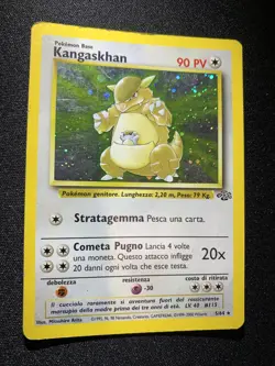 Vintage Pokemon TCG WOTC Card Italian Holo Rare Jungle Kangaskhan 5/64 LP - Image 2