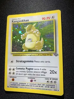 Vintage Pokemon TCG WOTC Card Italian Holo Rare Jungle Kangaskhan 5/64 LP - Image 3