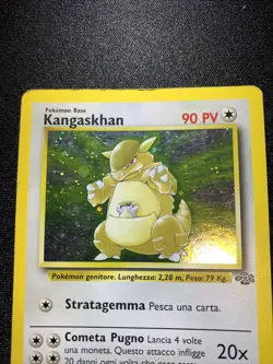 Vintage Pokemon TCG WOTC Card Italian Holo Rare Jungle Kangaskhan 5/64 LP - Image 4