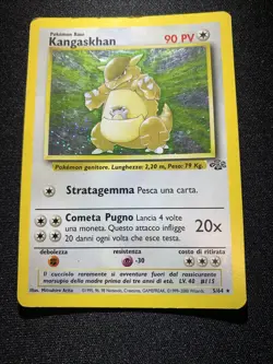 Vintage Pokemon TCG WOTC Card Italian Holo Rare Jungle Kangaskhan 5/64 LP - Image 5