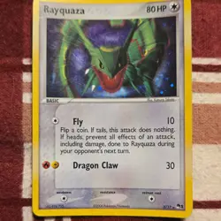 Pokemon Rayquaza 3/17 Promos 2006 Promo Holo 80 HP English TCG Card - Image 1