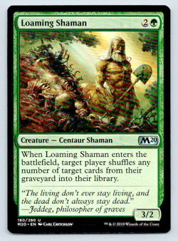 Loaming Shaman Magic The Gathering Core Set 2020 MTG Card FREE SHIPPING ! - Image 1