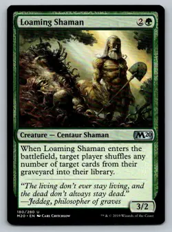 Loaming Shaman Magic The Gathering Core Set 2020 MTG Card FREE SHIPPING ! - Image 3