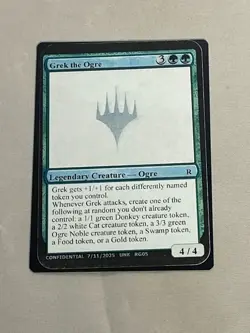 MTG Grek the Ogre Un-Known Event Playtest Cards - Image 1