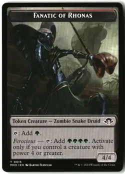 MTG Fanatic of Rhonas // Energy Reserve Double-Sided Token T Modern Horizons 3 1 - Image 1