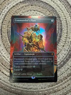 COMMANDER'S PLATE FOIL [Borderless] - Promo - TMC TMNT MTG 0135 Free Shipping - Image 1