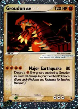 Pokemon Groudon ex 002 Nintendo Black Star Promos Promo Holo Lightly Played - Image 1