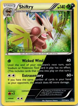 Shiftry 11/114 Holo Steam Siege Pokemon Holo Near Mint - Image 1