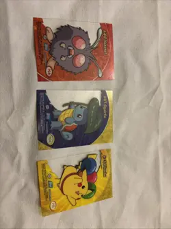 3 Topps Pokemon Cards Transparent Pikachu Squirtle Venonat - Image 2