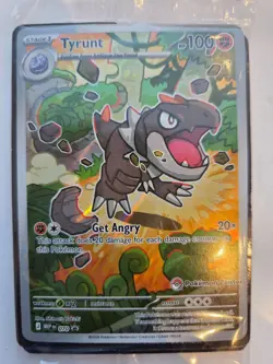 Pokemon TCG Tyrunt 070 Mega Evolution Promo Pokemon Center Stamp Sealed - Image 1