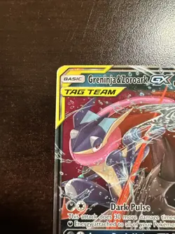 Greninja & Zoroark GX 107/214 Pokemon TCG Unbroken Bonds SURFACE DING - Image 2