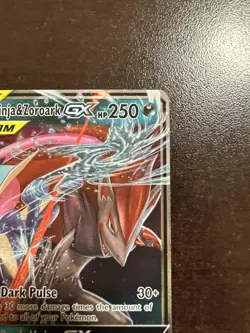 Greninja & Zoroark GX 107/214 Pokemon TCG Unbroken Bonds SURFACE DING - Image 3