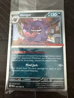 Pokemon Perfect Order Promo Gengar Card 050/088 English -w/3 booster packs - Image 1