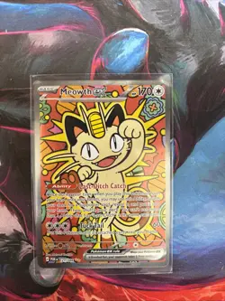 Meowth ex 121/088 ENGLISH Special Illustration Rare - Perfect Order SIR Pokemon - Image 1
